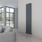 Carisa Tallis 180x35 cm Kumlu Açık Gri Double Alüminyum Radyatör
