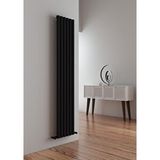 Carisa Tallis 180x35 cm Kumlu Siyah Alüminyum Radyatör