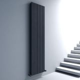 Carisa Tallis Dikey Alüminyum Radyatör Modern Tasarım Antrasit 180 x 47 cm
