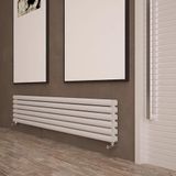 Carisa Tallis Double Xl Yatay Alüminyum Radyatör Modern Tasarım Beyaz 35 x 180 cm