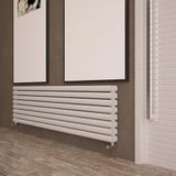 Carisa Tallis Double Xl Yatay Alüminyum Radyatör Modern Tasarım Beyaz 47 x 180 cm