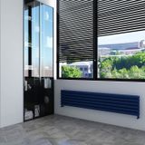 Carisa Tallis Double Xl Yatay Alüminyum Radyatör Modern Tasarım Lacivert 35 x 180 cm