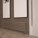 Carisa Tallis Xl Yatay Alüminyum Radyatör Modern Tasarım Parlak Eloksal 35 x 180 cm