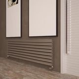 Carisa Tallis Xl Yatay Alüminyum Radyatör Modern Tasarım Parlak Eloksal 47 x 180 cm