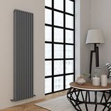 Carisa Tubulous 180x45 cm Kumlu Açık Gri Alüminyum Radyatör