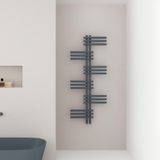 Carisa Unico Alüminyum Havlupan Modern Tasarım Antrasit 129,6x50 Cm