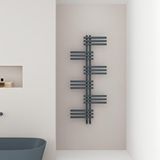 Carisa Unico Yakıt Tasarruflu Premium Malzeme Alüminyum Havlupan Modern Tasarım Antrasit 129,6x50 Cm