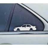 Carisma 5 Kelebek Cam Oto Sticker 17 CM 2 Adet