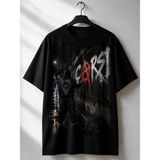 Carismatisort Beşiktaş Için Bjk Çarşı Baskılı Bay Bayan Erkek Kadın Unisex Tişört Tshirt - Siyah - 2XL