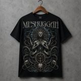 Carismatisort Meshuggah Rock Müzik Tişört Tshirt Bay Bayan Erkek Kadın Unisex - Siyah