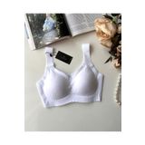 Carla Balensiz Dikişsiz Push-up Invisible Ice-Silk (Görünmez) Sütyen - İthal Bra (Beyaz, XL)