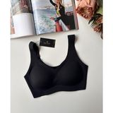 Carla Balensiz Dikişsiz Push-up Invisible Ice-Silk (Görünmez) Sütyen - İthal Bra (Siyah, XL)
