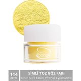 Carla Uzun Süre Kalıcı Simli Altın Toz Göz Farı 2,5 G No:114 - Kahverengi