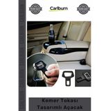 Carlburn #Açacak Emniyet Kemeri Görünümlü Pratik Araba İçi Metal Cam Şişe Kemer Tokası Tasarımlı Açacak