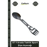 Carlburn #açacak Outdoor Kamp 2'li Paket Pskook 5'i 1 Arada Taktik Sport Şişe Açacağı Kombinasyonu - Çok Renkli - Tek Ebat