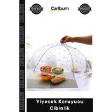 Carlburn Açık Hava Kamp Piknik Yiyecekleri Sinek Haşere Toz Kalkanı Katlanır Yiyecek Koruyucu Cibinlik - Çok Renkli - Tek Ebat