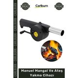 Carlburn #ateş Profesyonel Piknik Kamp Barbekü Körüğü Üfleme Aparatı Manuel Mangal Ateş Yakma Cihazı - Çok Renkli - Tek Ebat