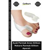 Carlburn #ayakbakım Ortopedik Hallux Valgus Destek Ayak Parmak Arası Silikon Makara Parmak Silikon Aparatı