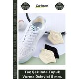 Carlburn #AyakBakımı Ayakkabı Arkası Koruyucu Konfor Pedi Siyah Ten Renk Taç Şeklinde Topuk Vurma Önleyici 5m