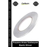 Carlburn #bant 0.50CM Genişlik 50 Metre Uzunluk Parlak Kendinden Yapışkanlı Karo Dekoratif Şerit Zemin Gri Fayans Arası Izolasyon Bantı - Tek Ebat - Çok Renkli