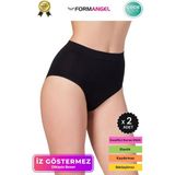 Carlburn #batokorse Seamless Karın Toparlayıcı Sıkılaştırıcı Kadın Dikişsiz Yüksek Bel Bato Korse - 2 Adet - L-XL