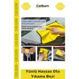 Carlburn #bez Nano Teknoloji Kusursuz Temizlik Derinlemesine Araç Bakım Ev Ofis Yünlü Hassas Oto Yıkama Bezi - Tek Ebat - (ClearEyelets)Black-RadiantOrchid
