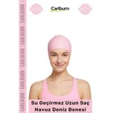 Carlburn #Bone Kaymaz Su Geçirmez Sızdırmaz Silikon Yüzücü Elastik Yüzme Şapkası Havuz Deniz Uzun Saç Bonesi