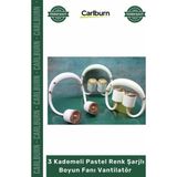 Carlburn #boyunfanıtaşınabilir USB Sessiz Mini Soğutucu Ergonomik 3 Kademeli Şarjlı Boyun Fanı Vantilatör - Çok Renkli