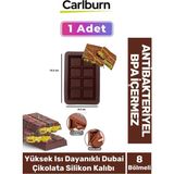 Carlburn Bpa Içermez Esnek Dayanıklı Büyük Yüksek Isı Dayanıklı Dubai Çikolata Silikon Kalıbı Kabı 1 Adet