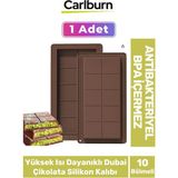 Carlburn Bpa Içermez Esnek Dayanıklı Yüksek Isı Dayanıklı Dubai Çikolata Silikon Kalıbı 1 Adet
