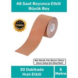 Carlburn Büyük Boy Hızlı Etkili Isı Bandı 5cm x 5m Bel Bacak Kol Boyun Sırt Omuz Karın Kalça İçin - Kahverengi - Kahverengi - Kahverengi - 5 x 5 cm