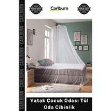 Carlburn #cibinlik Yatak Çocuk Odası Sinek Sivrisinek Haşere Koruma Maksimum Rahat Uyku Tül Oda Cibinlik - (No Color) - Tek Ebat