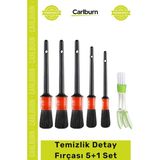Carlburn #detayfırçası Farklı Boy Islak Kuru Otomobil Oto Araç Araba Klima Temizlik Detay Fırçası 5+1 Set - Tek Ebat