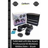 Carlburn #dürbün Bak7 Prizma 7X50 Wd2 Çift Göz Ayarlı Profesyonel El Dürbünü – 1000M56M – Siyah - Tek Ebat