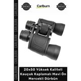 Carlburn #dürbün Hızlı Odaklı Instafocus 20X50 Yüksek Kaliteli Kauçuk Kaplamalı Mavi Ön Mercekli Dürbün - Tek Ebat