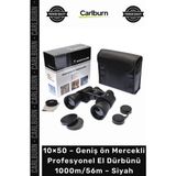 Carlburn #dürbün Zoom Netlik 10×50 – Geniş Ön Mercekli Profesyonel El Dürbünü – 1000M/56M – Siyah - Tek Ebat