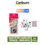Carlburn Eğitici Zeka Geliştirici Öğretici El Göz Koordinasyonu Manyetik Harfler Türkçe İngilizce - 66 Parça