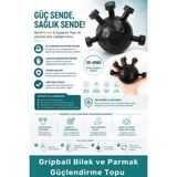 Carlburn #elyayı El Egzersiz Kavrama Gücü Antrenman Ekipmanı Stres Odaklanma Gripball Bilek Parmak Güçlendirme Topu - Tek Ebat