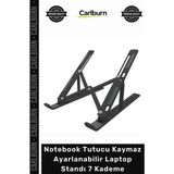 Carlburn Ergonomik Dizüstü Bilgisayar Tablet Notebook Tutucu Kaymaz Ayarlanabilir Laptop Standı 7 Kademe