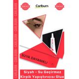 Carlburn #Glue Güçlü Kalıcı Doğal Pratik Uygulama Su Geçirmez Kirpik Yapıştırıcısı Glue Siyah Renk