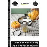 Carlburn #Huni Profesyonel Reçel Sos Konserve Dolum Aparatı Paslanmaz Çelik Geniş Ağızlı Kavanoz Hunisi