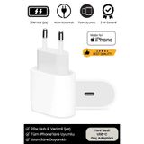 Carlburn iPhone Tüm Serilere Uyumlu 20w Hızlı Şarj Aleti 7 8 X 11 12 13 14 15 16 İçin Type-C Girişli Adaptör