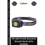 Carlburn #KafaLambası Kamp Feneri Güçlü Led Aydınlatma Pratik Sensörlü Sinyalli Şarjlı Kafa Lambası