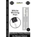 Carlburn #Kalem Siyah Yapraklı Defter Akışkan Mürekkep Mükemmel Yazım Konforlu Tutuş Elmas Uç Beyaz Kalem