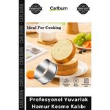 Carlburn #kalıp Paslanmaz Çelik Mantı Kurabiye Donut Kesici 75 cm Profesyonel Yuvarlak Hamur Kesme Kalıbı - Çok Renkli