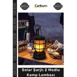 Carlburn #KampLambası Retro Gaz Lambası Tasarım Şarjlı Dış Mekan Solar Şarjlı 2 Modlu Dekoratif Kamp Lambası
