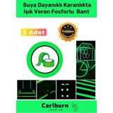 Carlburn Karanlıkta Işık Veren Yansıyan 8 Metre Fosforlu Yeşil Şerit Bant Kendinden Yapışkanlı Reflektör Bant