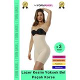 Carlburn #korse Iz Göstermeyen Kaymaz Lazer Kesim Toparlayıcı Rahat Yüksek Bel Hayalet Slip Korse - 3 Adet - L-XL
