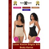 Carlburn #korse Iz Yapmaz Göstermeyen Kaymaz Doku Toparlayıcı Sıkılaştıran Lazer Kesim String Korse 2'li Set - L/XL
