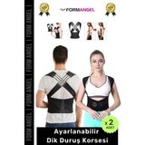 Carlburn #korse Kamburluk Önleyici Ayarlanabilir Ortopedik Medikal Kadın Erkek Dik Duruş Korsesi - 2 Adet - 1 - Tek Ebat